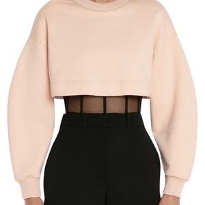 Brand new Alexander McQueen crop corset sweatshirt